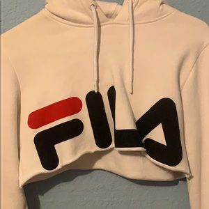 BRAND NEW FILA CROPPED HOODIE